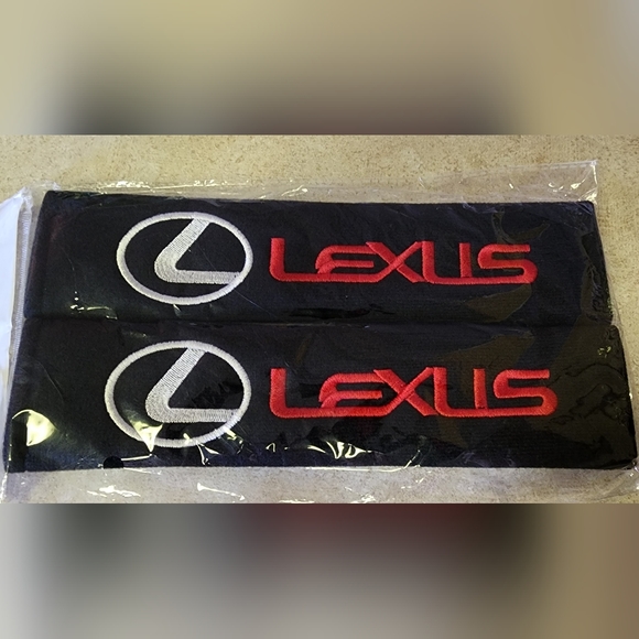 2 Lexus seat belt shoulder pads - Picture 1 of 1